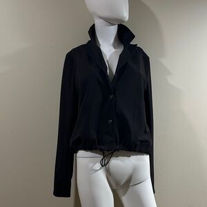 White House Black Market Black Light Button-Up Jacket Medium